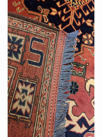 154 x 108 cm Fine Afghan Tribal Brown Rug - Rugoutlet