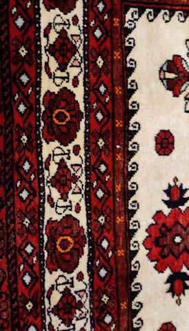 155 x 100 cm Fine Persian baluch Traditional Red Rug - Rugoutlet