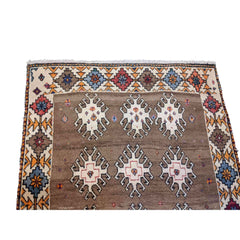 155 x 115 cm Qashqai Persian Tribal Brown Rug - Rugmaster