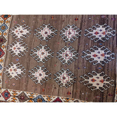 155 x 115 cm Qashqai Persian Tribal Brown Rug - Rugmaster