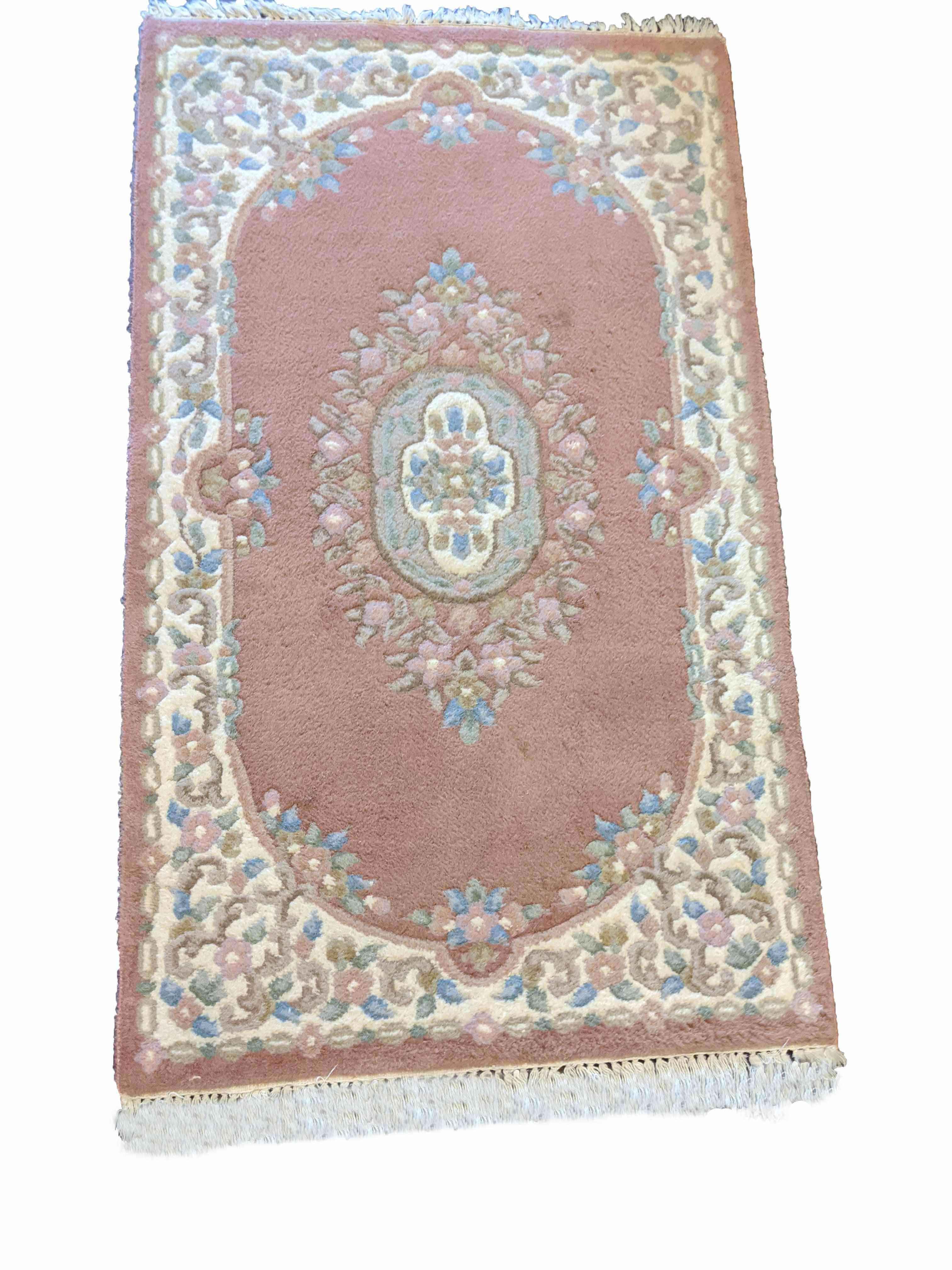 155 x 92 cm Chinese Traditional Pink Rug - Rugmaster
