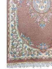 155 x 92 cm Chinese Traditional Pink Rug - Rugoutlet