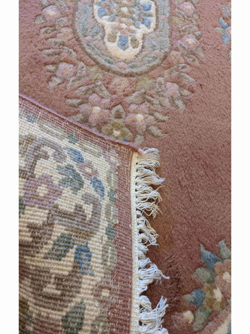 155 x 92 cm Chinese Traditional Pink Rug - Rugoutlet