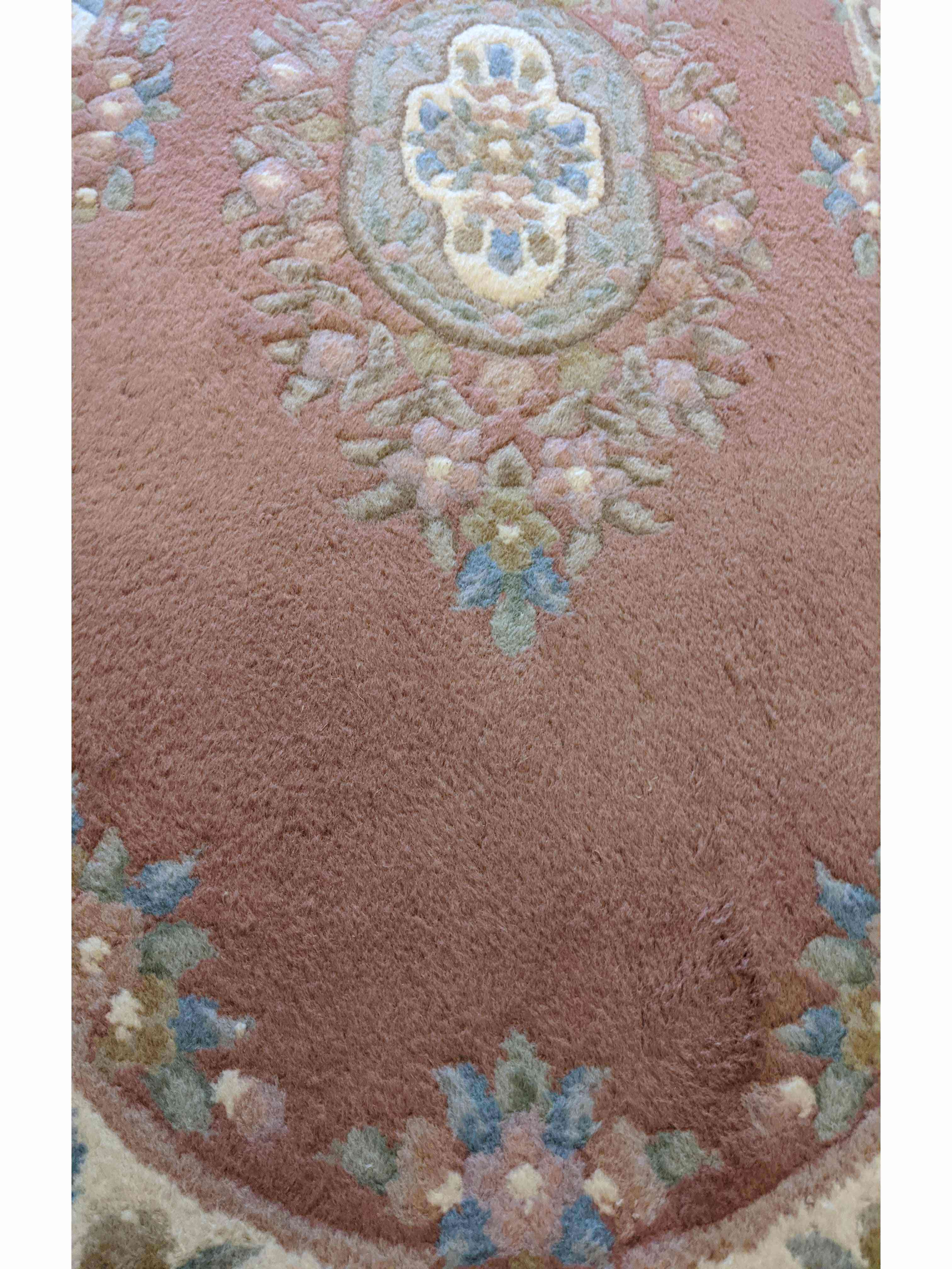 155 x 92 cm Chinese Traditional Pink Rug - Rugmaster