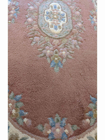 155 x 92 cm Chinese Traditional Pink Rug - Rugoutlet