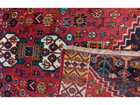 155 x 97 cm qashqai Tribal Red Rug - Rugoutlet