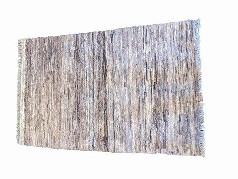 157 x 100 cm Persian Gabbeh Tribal Beige Rug - Rugoutlet