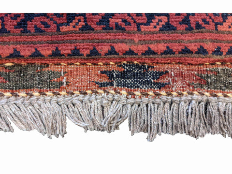 157 x 102 cm Fine Afghan New wool Tribal Red Rug - Rugoutlet