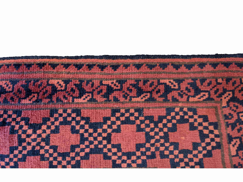 157 x 102 cm Fine Afghan New wool Tribal Red Rug - Rugoutlet