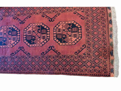 157 x 102 cm Fine Afghan New wool Tribal Red Rug - Rugoutlet