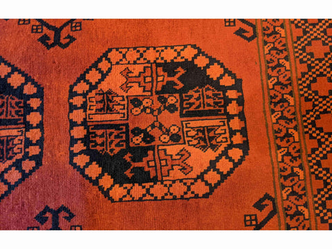 157 x 102 cm Fine Afghan New wool Tribal Red Rug - Rugoutlet