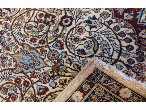 157 x 95 cm Kerman Geometric Blue Rug - Rugoutlet