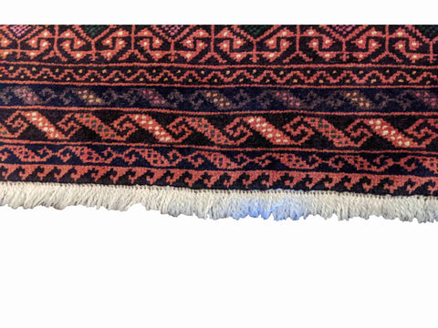 158 x 85 cm Persian Baluch Sumak Tribal Red Rug - Rugoutlet