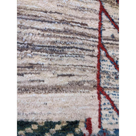 160 x 100 cm Persian Gabbeh Tribal Tribal Beige Rug - Rugmaster