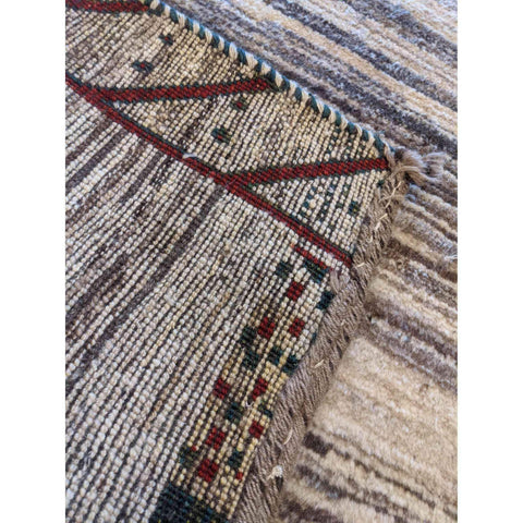 160 x 100 cm Persian Gabbeh Tribal Tribal Beige Rug - Rugmaster