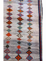160 x 100 cm Persian Gabbeh wool Tribal Grey Rug - Rugmaster