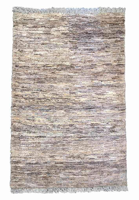160 x 107 cm Persian Gabbeh Tribal Grey Rug - Rugoutlet