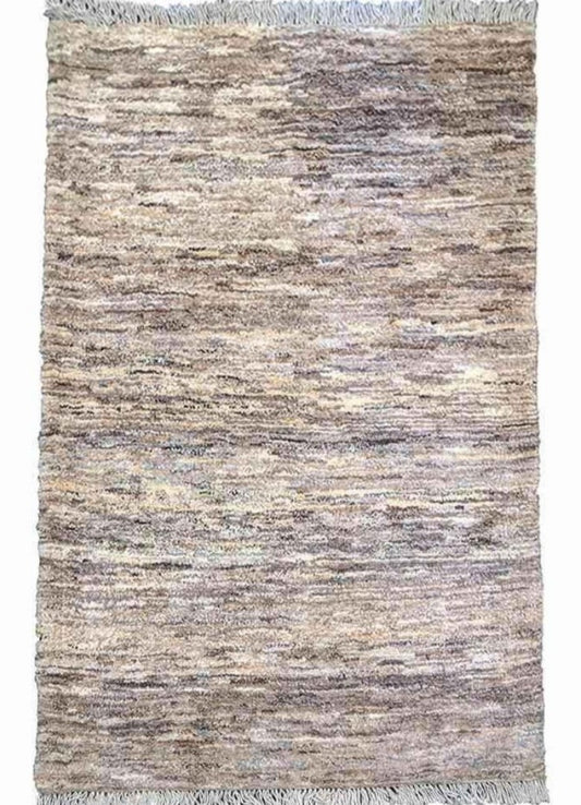 160 x 107 cm Persian Gabbeh Tribal Grey Rug - Rugmaster