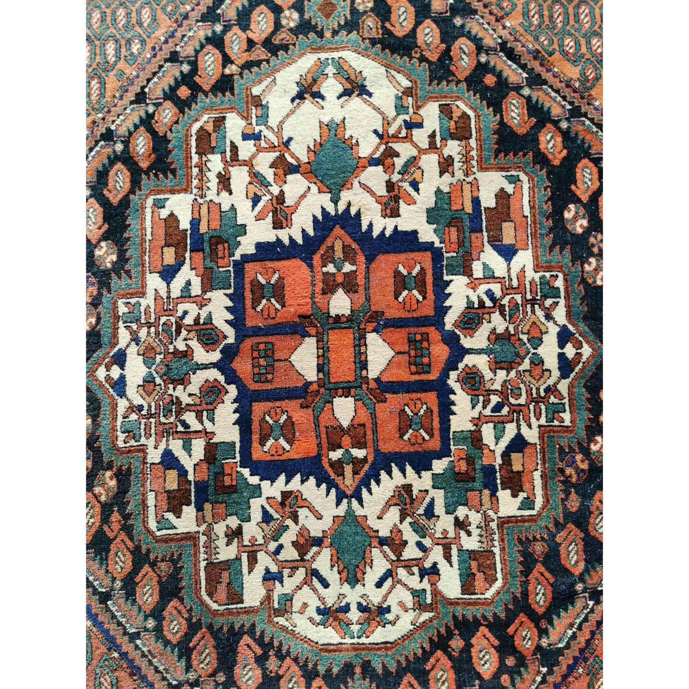 160 x 128 cm tribal Persian Afshar Tribal Brown Rug - Rugoutlet