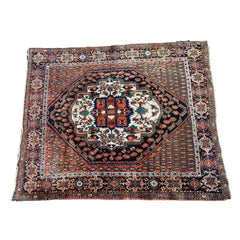 160 x 128 cm tribal Persian Afshar Tribal Brown Rug - Rugoutlet