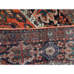 160 x 128 cm tribal Persian Afshar Tribal Brown Rug - Rugoutlet