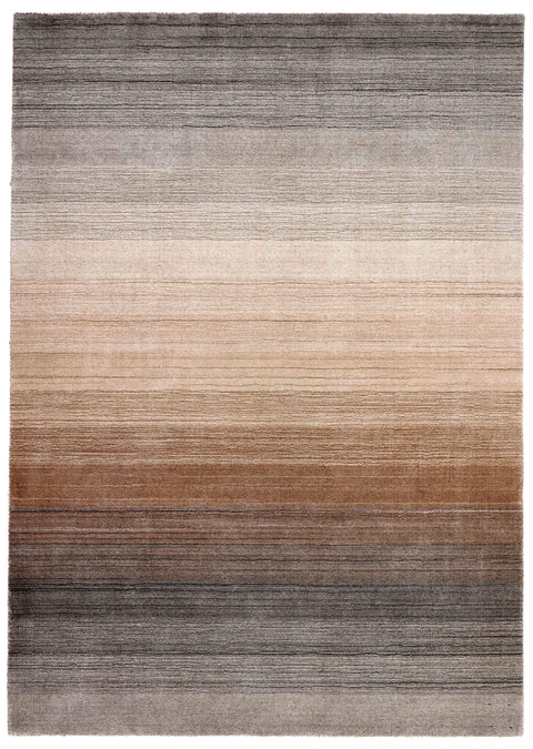 160x90 cm wool Beige & Brown Rug-HLC200106 - Rugoutlet