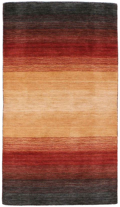 160x90 cm wool Black, red & yellow Rug-HLC200111 - Rugoutlet