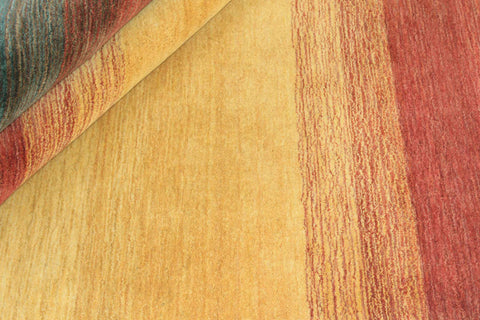 160x90 cm wool Black, red & yellow Rug-HLC200111 - Rugoutlet