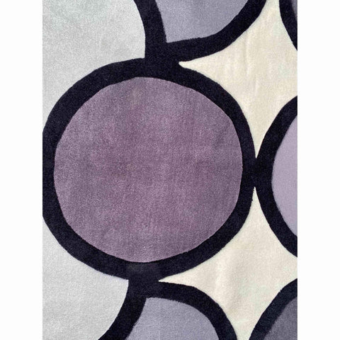 160 x 230 cm tufted Purple Purple Rug - Rugoutlet