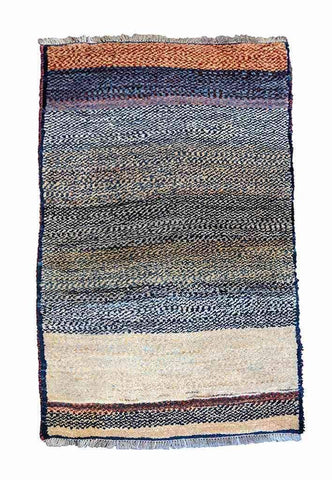 160 x 84 cm Persian Gabbeh Tribal White Rug - Rugoutlet