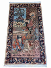 160 x 90 cm Tabriz Traditional Brown Rug - Rugmaster