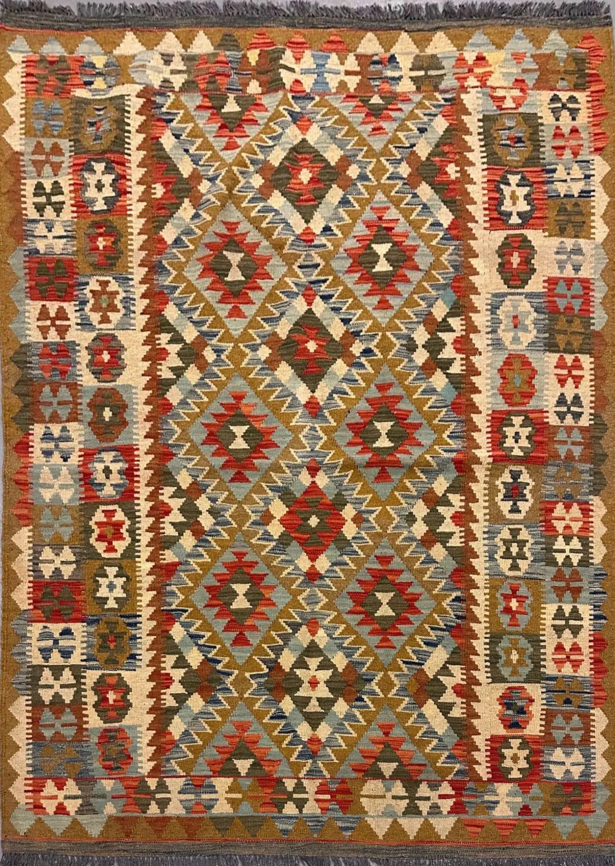 Afghan Kilim Handmade Rug 160 x 105 cm (5.25 x 3.44 ft)