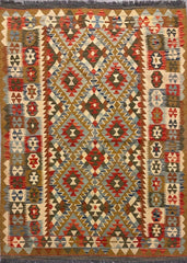 Afghan Kilim Handmade Rug 160 x 105 cm (5.25 x 3.44 ft)