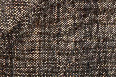 160x90 cm Black and brown jute and wool rug -200024WD - Rugoutlet