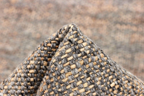 160x90 cm Jute & wool, grey flat-weave Rug-200024WD - Rugoutlet