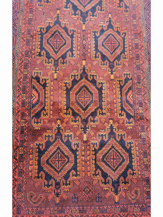 161 x 294 cm Afghan Khan Tribal Brown Rug - Rugoutlet