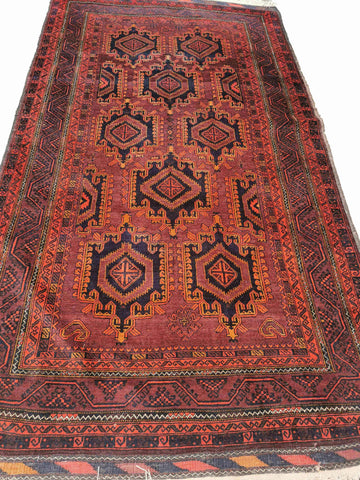 161 x 294 cm Afghan Khan Tribal Brown Rug - Rugmaster