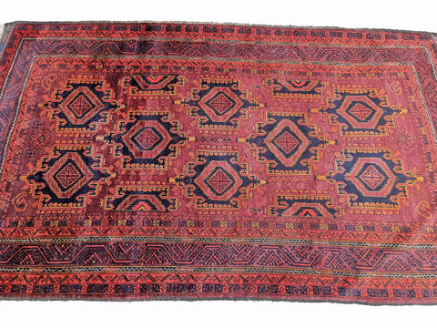161 x 294 cm Afghan Khan Tribal Brown Rug - Rugoutlet