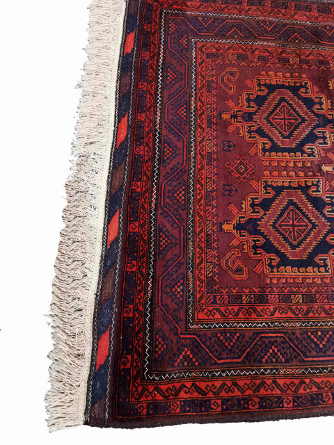 161 x 294 cm Afghan Khan Tribal Brown Rug - Rugoutlet