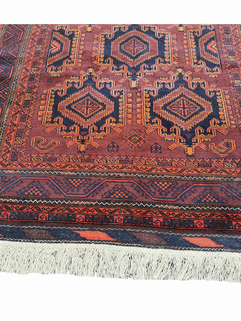 161 x 294 cm Afghan Khan Tribal Brown Rug - Rugoutlet