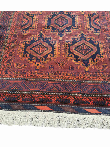 161 x 294 cm Afghan Khan Tribal Brown Rug - Rugoutlet