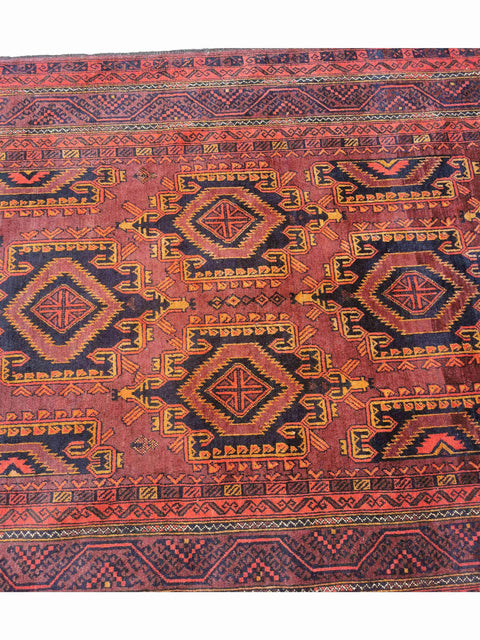 161 x 294 cm Afghan Khan Tribal Brown Rug - Rugoutlet