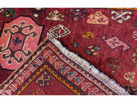 162 x 107 cm qashqai Tribal Brown Rug - Rugoutlet