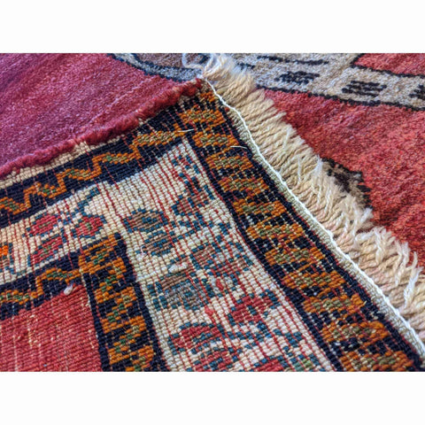 162 x 130 cm Animal Design Qashqai Tribal Red Lion Rug - Rugoutlet