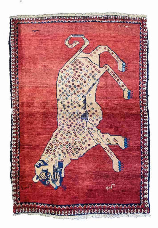 163 x 110 cm nomadic qashqai Tribal Red Rug - Rugmaster
