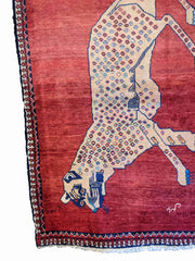 163 x 110 cm nomadic qashqai Tribal Red Rug - Rugmaster