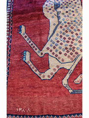 163 x 110 cm nomadic qashqai Tribal Red Rug - Rugmaster