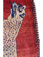 163 x 110 cm nomadic qashqai Tribal Red Rug - Rugmaster