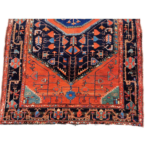 164 x 123 cm Antique Malayer Traditional Orange Rug - Rugoutlet