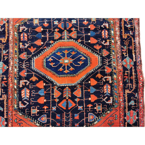 164 x 123 cm Antique Malayer Traditional Orange Rug - Rugoutlet